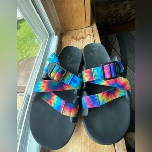 Tye dye chacos